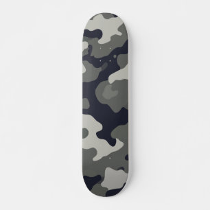 Urban Grey Camouflage Pattern Skateboard