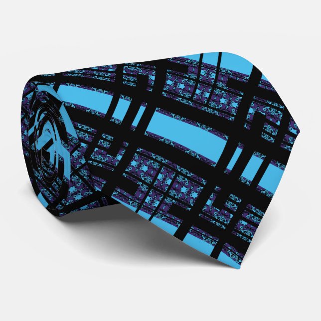 Urban Grid – Luxury Men’s Tie (Rolled)