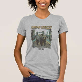 Urban Grizzly Vintage Streetcore Wildlife T-Shirt