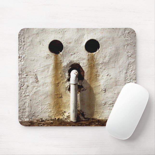 Urban Grunge Exposed Water Pipe Mouse Mat (With Mouse)