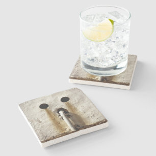 Urban Grunge Exposed Water Pipe Stone Coaster