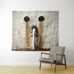 Urban Grunge Exposed Water Pipe Tapestry