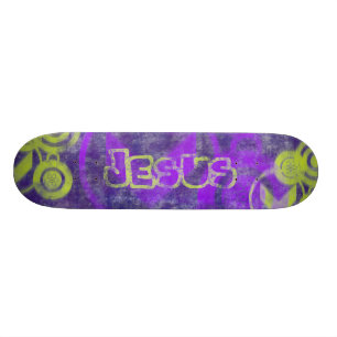 Urban Grunge Jesus Christian Skateboard