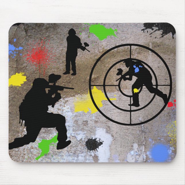 Urban Guerrilla Paintball Mouse Mat (Front)