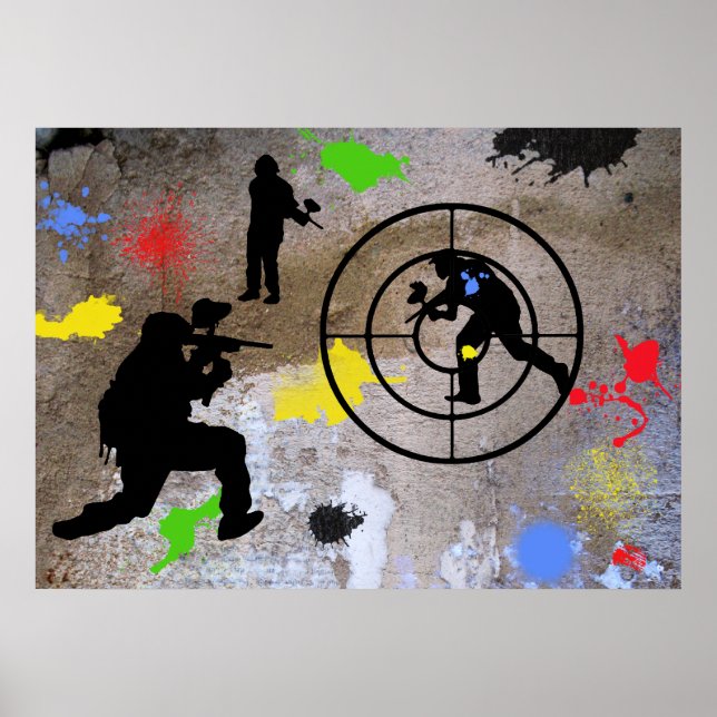Urban Guerrilla Paintball Poster (Front)