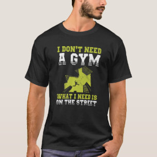 Urban Gymnast Wall Running Design for Traceur Park T-Shirt
