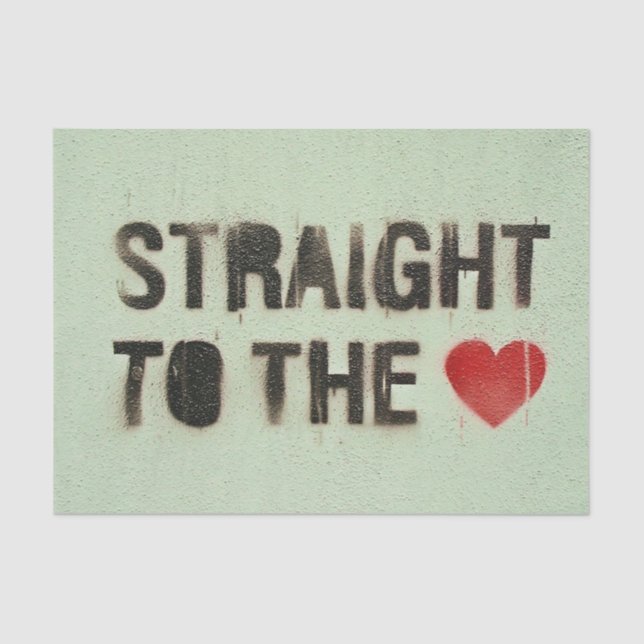 Urban Heart Tissue Paper for furniture decoupage (Front)