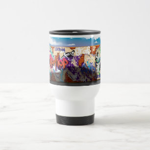 Urban Hip Hop Graffiti Wall. Travel Mug