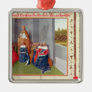 Urban II  Preaching the Crusade at Clermont Metal Tree Decoration