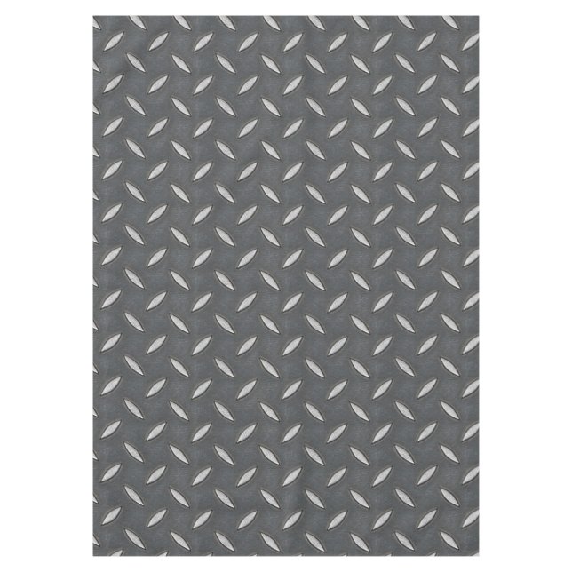 Urban Industrial Metallic Texture Print Tablecloth (Front)