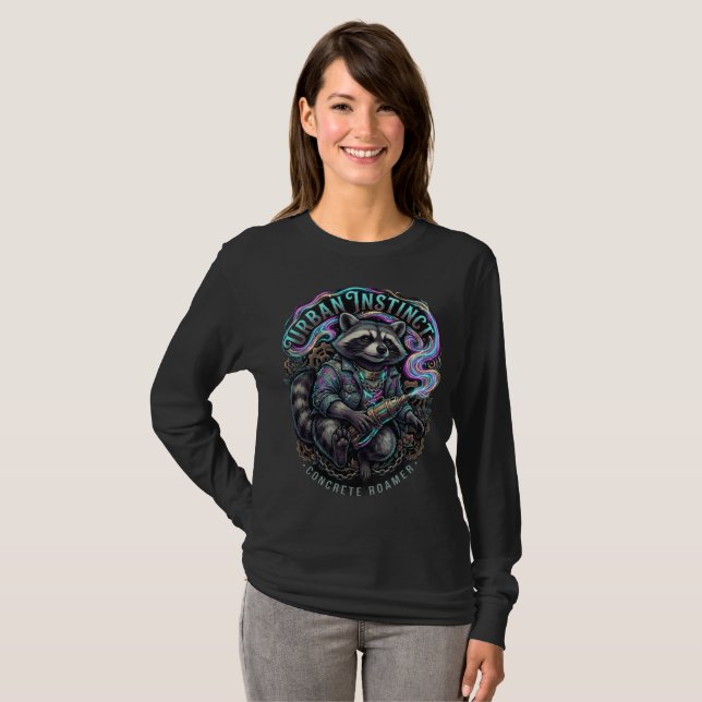 Urban Instinct Racoon Long Sleeve T-Shirt (Front Full)