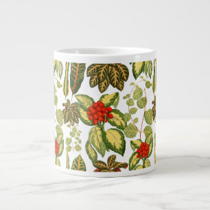 Urban jungle house plant elegant pattern large coffee mug