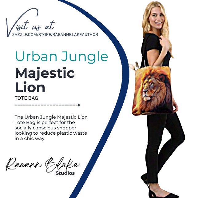 Urban Jungle Majestic Lion Tote Bag (Creator Uploaded)