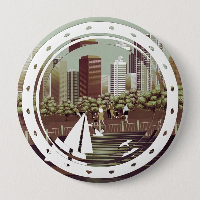 Urban landscape button (Front)