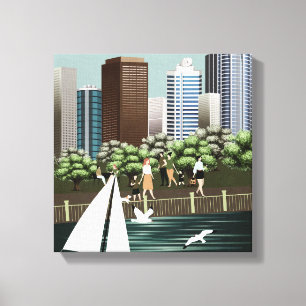 Urban landscape canvas print