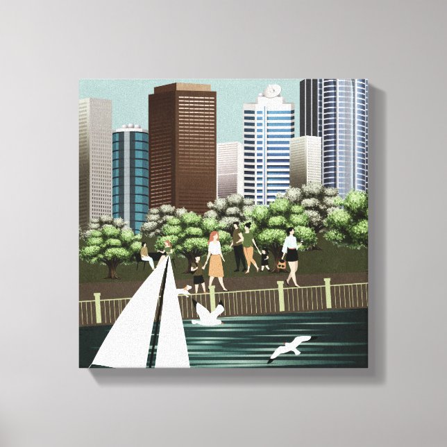 Urban landscape canvas print (Front)