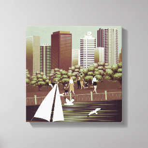 Urban landscape canvas print