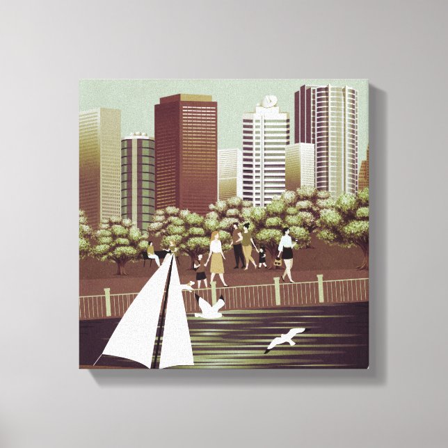 Urban landscape canvas print (Front)