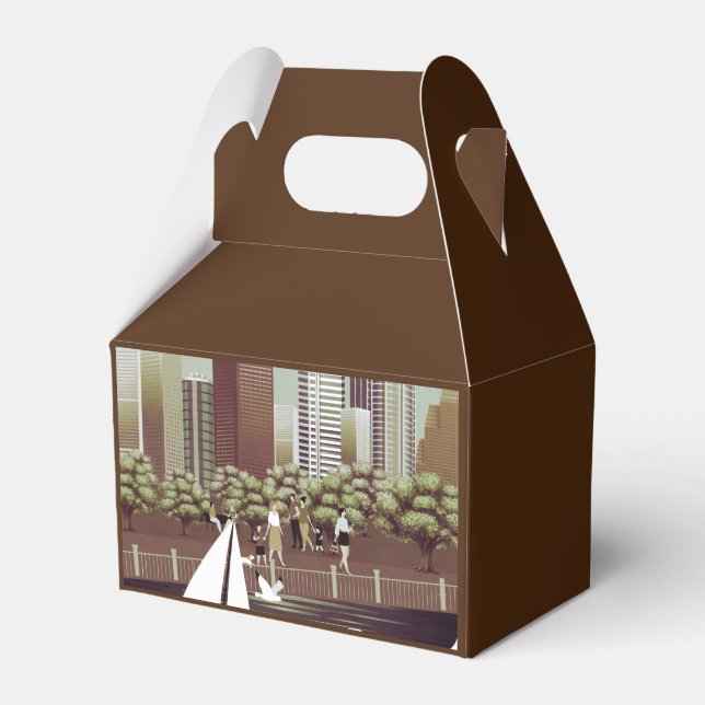 Urban landscape favour box (Front Side)