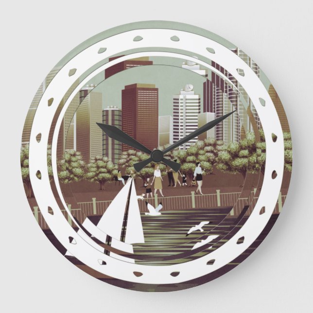 Urban landscape large clock (Front)