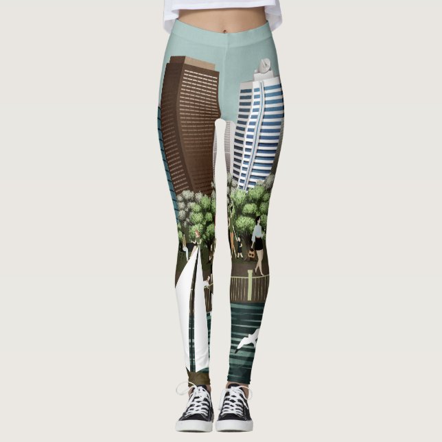 Urban landscape leggings (Front)