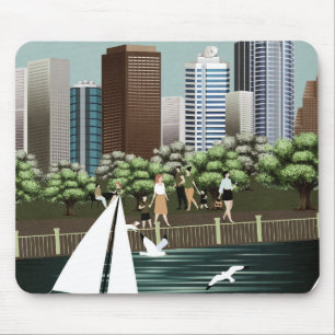 Urban landscape mouse mat