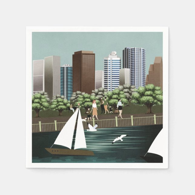 Urban landscape napkin (Front)