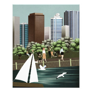 Urban landscape photo print