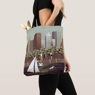 Urban landscape tote bag