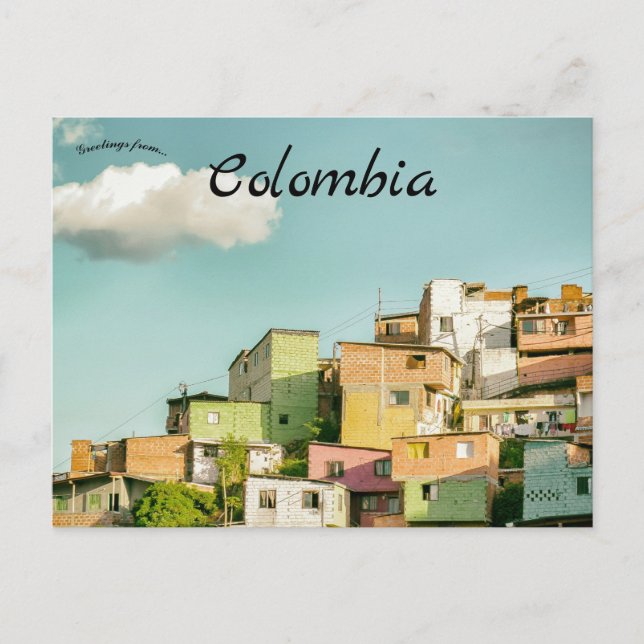Urban Medellin Colombia Postcard (Front)
