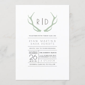 Urban Meets Rustic | Wedding Invite