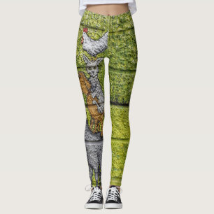 "Urban Menagerie Leggings: Graffiti Animal Parade" Leggings