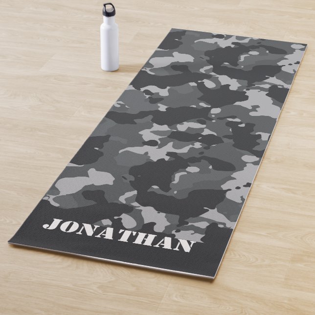 Urban Military Army Camouflage Personalised Custom Yoga Mat (In Situ)