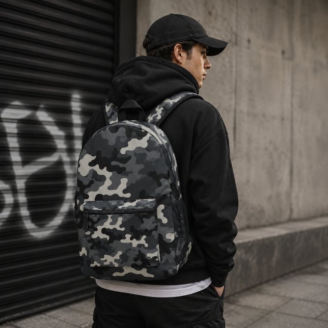Urban Military Camouflage Pattern Printed Backpack (Creator Uploaded)
