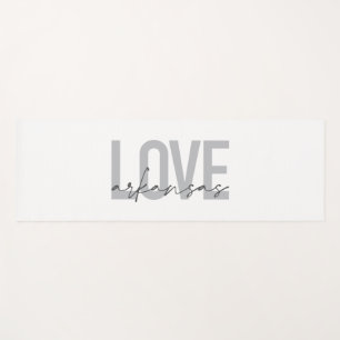 Urban, modern, simple, cool design Love Arkansas Yoga Mat