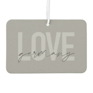 Urban, modern, simple, cool design Love Germany Car Air Freshener