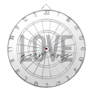 Urban, modern, simple, cool design Love Germany Dartboard
