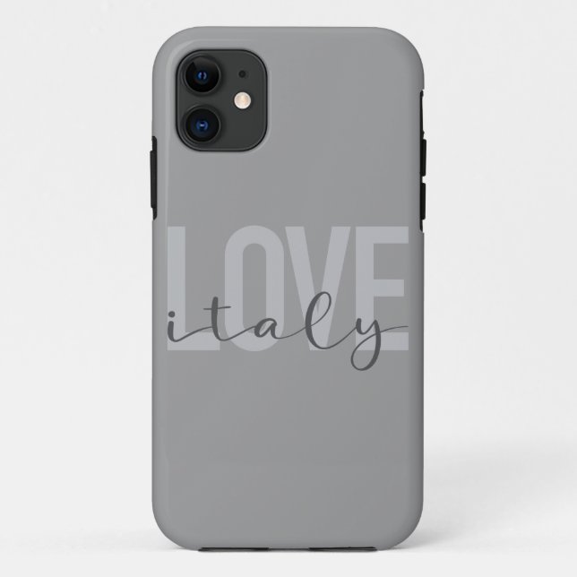 Urban, modern, simple, cool design Love Italy Case-Mate iPhone Case (Back)