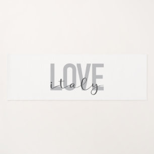 Urban, modern, simple, cool design Love Italy Yoga Mat