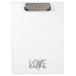 Urban, modern, simple, trendy design Love Dallas Clipboard