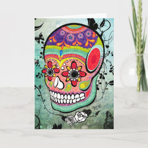 Urban Muerte Day of the Dead Illustration Card