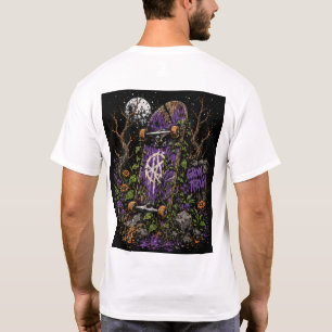 Urban Nature Broken Skateboard Chest Logo  T-Shirt