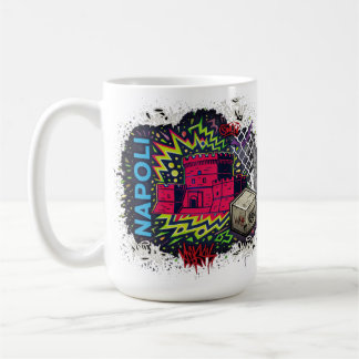 Urban Neon Graffiti Napoli Castle Coffee Mug