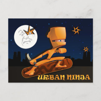 Urban Ninja Postcard