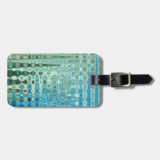 Urban Oasis Luggage Tag with Leather Strap (Front Horizontal)