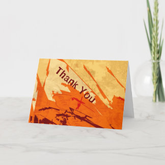 Urban Orange Thank You Card