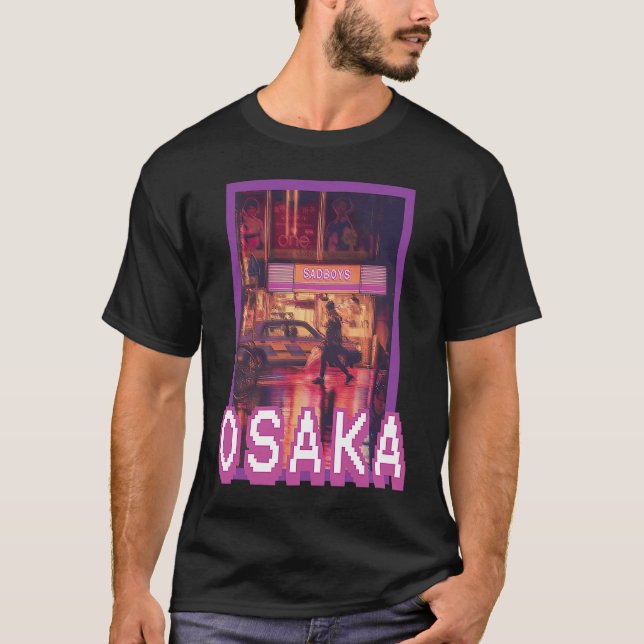 Urban osaka Retrowave Lo Fi Vaporwave Aesthetic T-Shirt (Front)