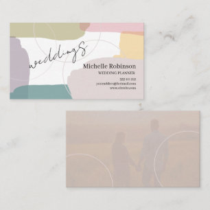 Urban Pastel Summer Colours Splash Business Card