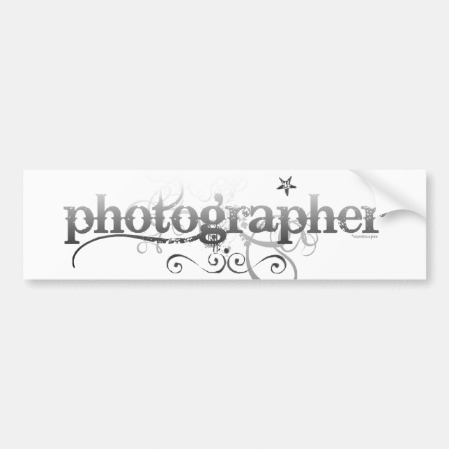 Urban Photographer Bumper Sticker (Front)