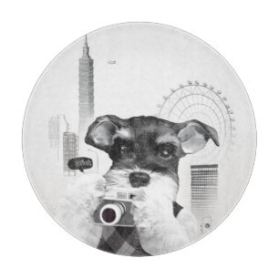 Urban Photographer: Schnauzer in Taipei City Cutting Board